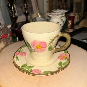3 Desert Rose cups and Saucers